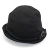 ROPE' Linen-like Design Hat 57.5 Black Women Used