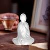 Retro Tea Ceremony Ornaments Transparent Crystal Ornament Glass Zen Buddha Statue  Office