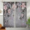 Шторы с принтом «Цветы и бабочки», шторы с карманами на карнизах в пасторальном стиле, спальня, гостиная, кухня, декоративные шторы на 4 сезона