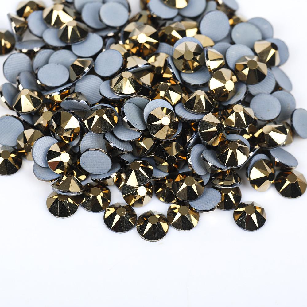 2088 16Cut Austrian Rhinestones Diamond Nail Art 3D DIY Mobile Phone Case ABS Hot-Fix Rubber Bottom Flats Glass Jewelry Shoes