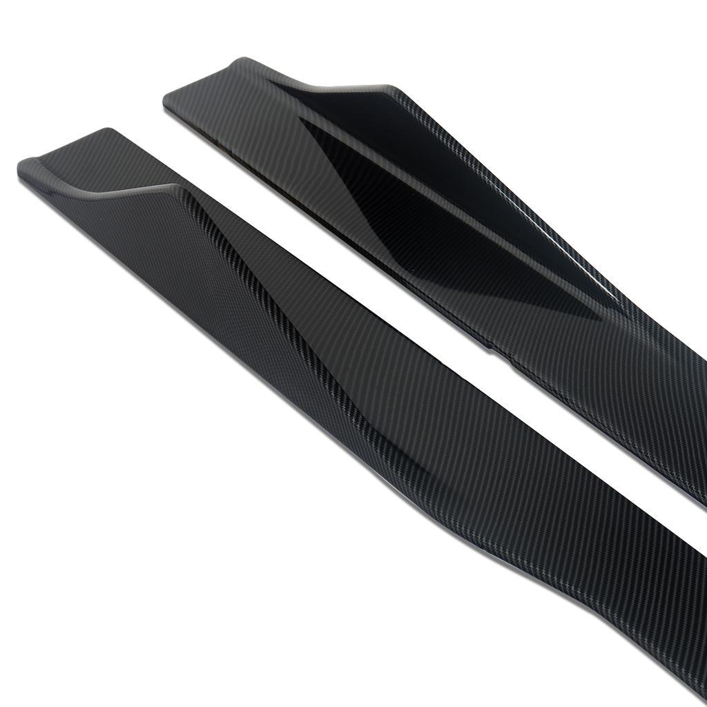 For BMW F22 Side Skirts Extensions Spoiler Carbon Fiber Look Body Kits 2 SERIES F87 F23 2016 Onwards