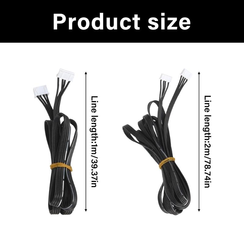 Шаговый двигатель Линия XH2.54 Клеммная линия Аксессуары для 3D-принтера Кабель шагового двигателя 4Pin к 6Pin Силиконовая проводка