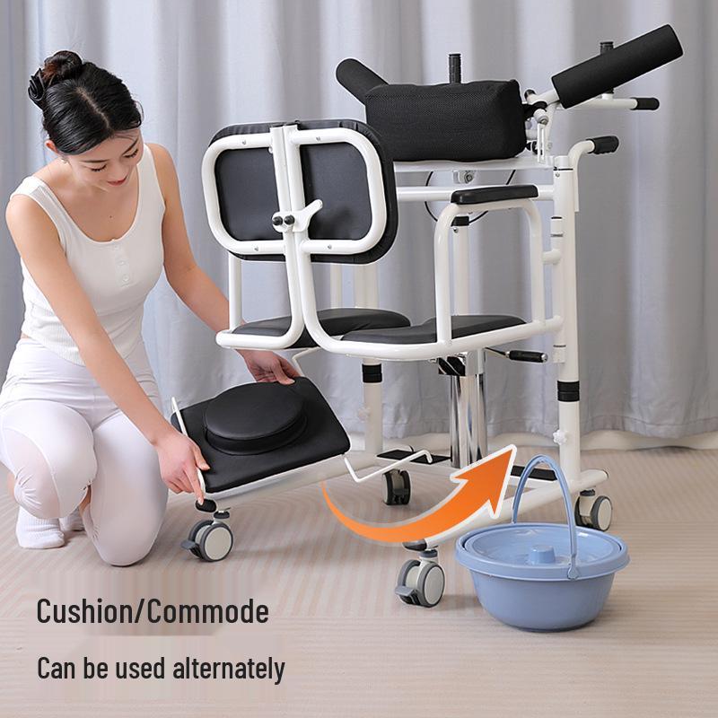 Elderly Mobility Aid: Multifunctional Transfer Machine for Toilet, Dressing, and Transportation