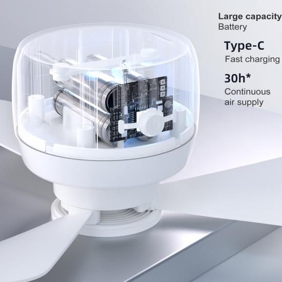Портативный потолочный вентилятор Mini 5V USB подвесные вентиляторы для палаток со светодиодной подсветкой