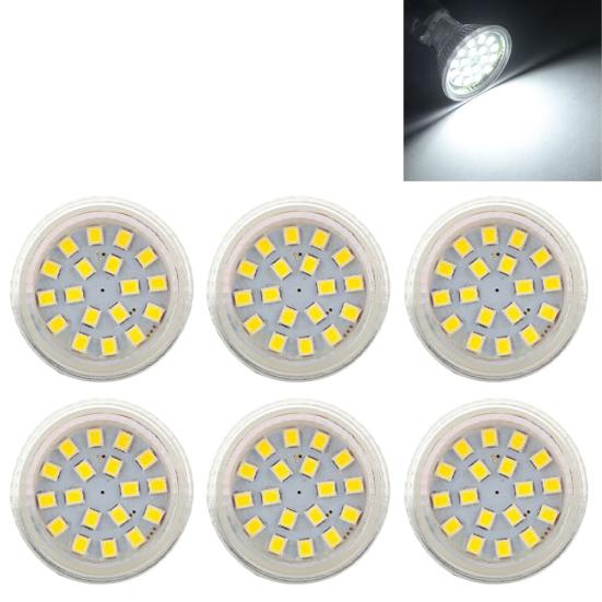 MR11 GU4 5W 12-24V 2835SMD DC Лампа Светодиодный прожектор Замените галогенный светильник