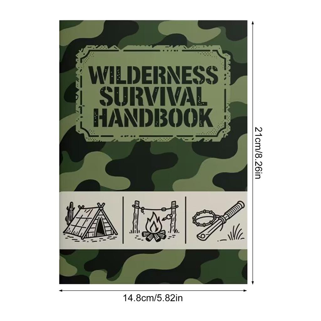 Survival Notebook Wilderness Guide And Planning Manual With Waterproof Cover And Skill Charts