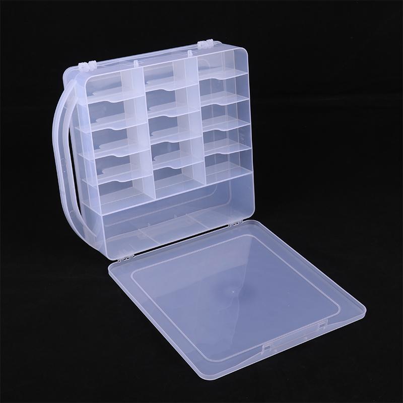 30 Grid Nail Polish Display Organizer Box Clear Double Side Nail Uv Gel Holder Shelf Quick Install Cosmetic Rack Manicure