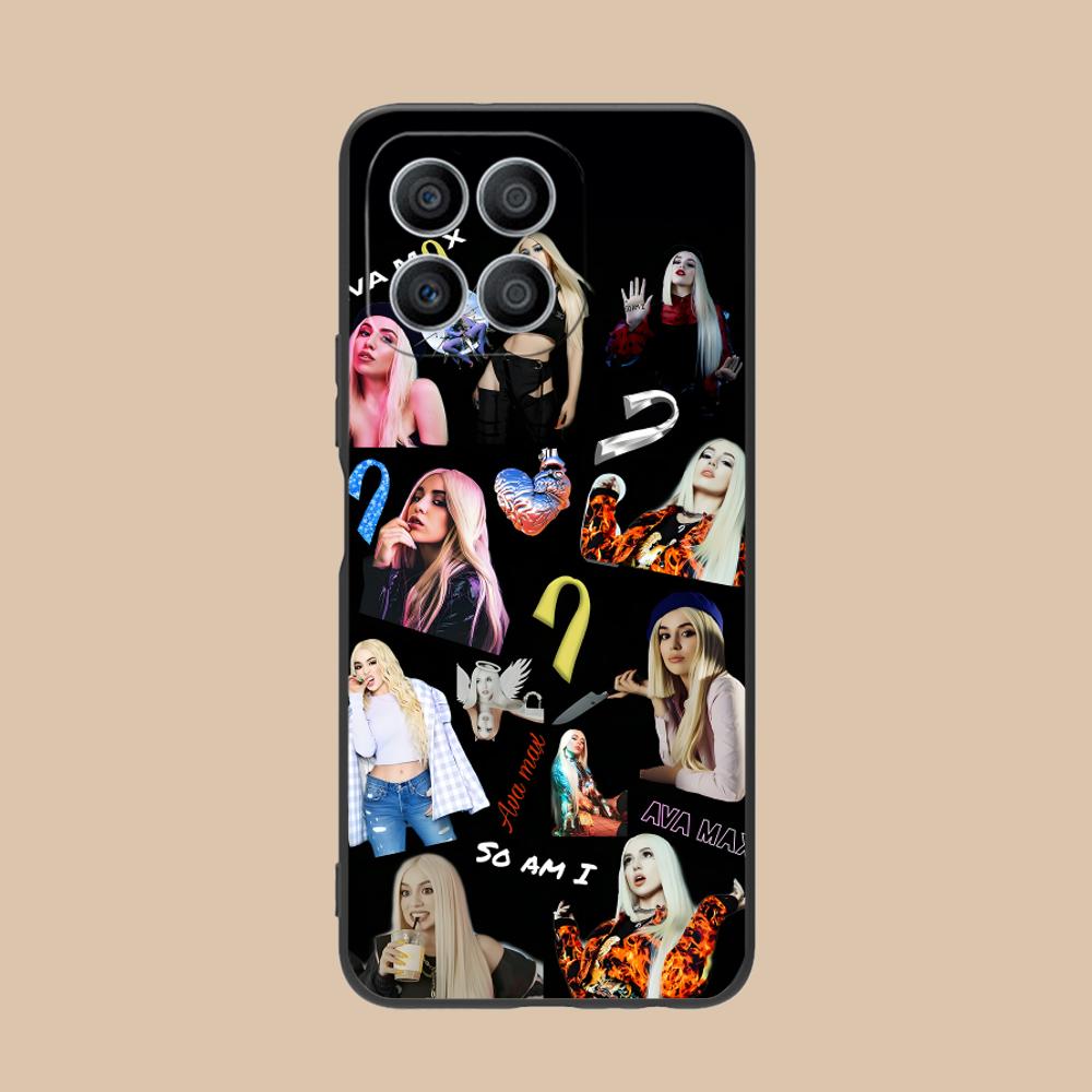 Модный матовый чехол из ТПУ Ava Max для мобильного телефона Honor 90 80 70 60 50 30 20 10 9 8 7 Pro S SE Lite 5G, цветная печать, защитная крышка