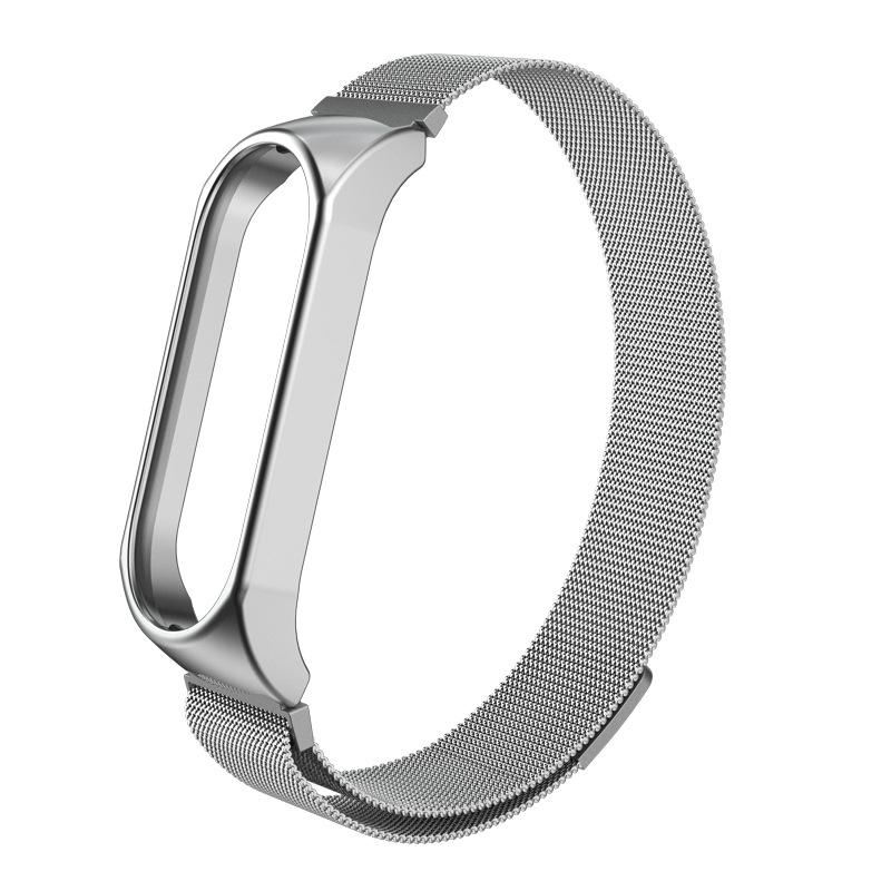 Magnetic Strap for Xiaomi Mi Band 3 4 5 6 Smartwatch Wrist Metal Mesh Bracelet Stainless Steel Wristband