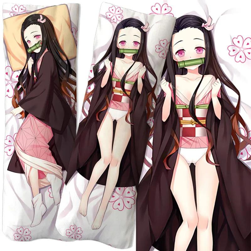 Anime Demon Slayer Kochou Shinobu Figure Equal Body Hug Body Pillow Pillowcase 2-sided 3D Printing DIY Two-dimensional Sexy Gift