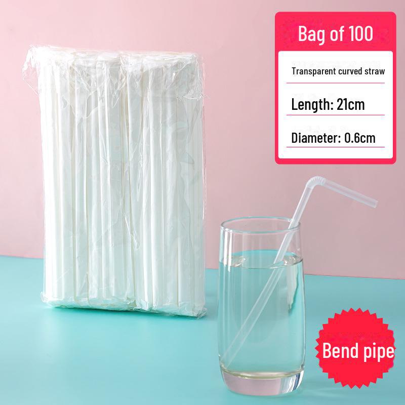 Прозрачные телескопические трубочки для детей в индивидуальной упаковке — прочный пластик, идеально подходит для соевого молока и домашнего использования.