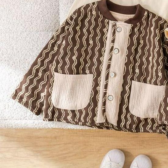 Модный трехпредметный комплект для малышей для мальчиков, весна-осень 2025