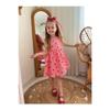 Girl's Summer Strawberry Pattern Cotton Dress
