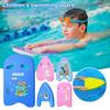 Kids Swimming Kickboard Swim Training Aid with Handrail Holes Cartoon Swim Board for Summer Pool Party