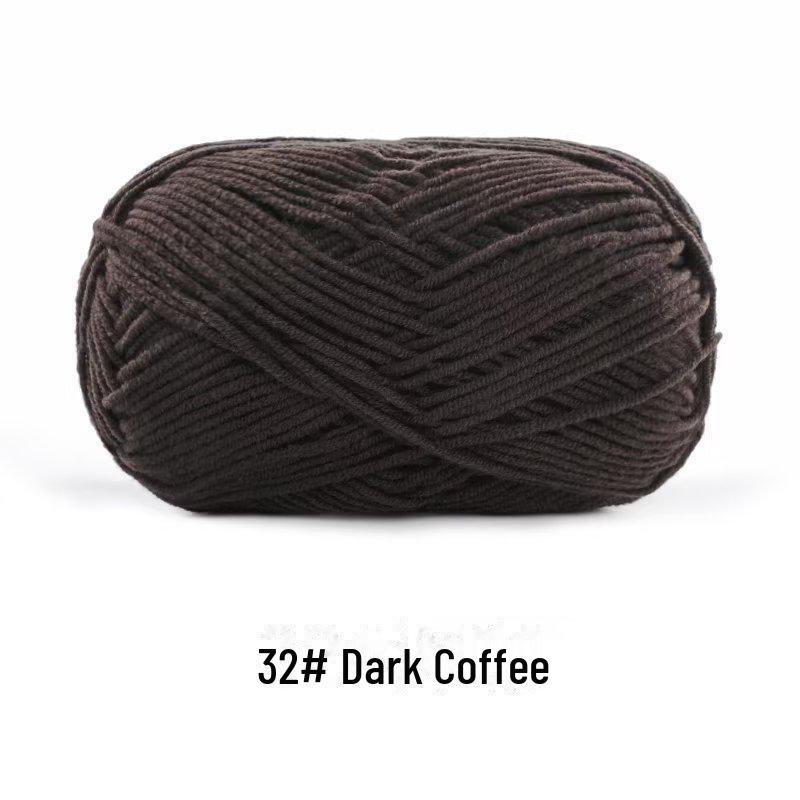 4-х ниточная пряжа из гребенного хлопка для кукол ручной работы, 40 г молочного хлопка, набор материалов для кукол своими руками