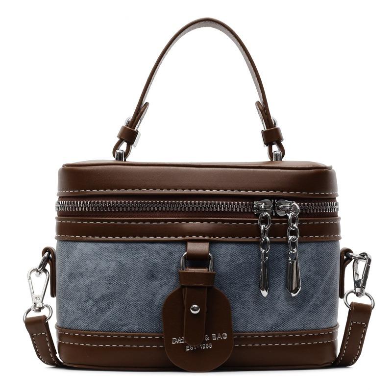 Ретро сумка-коробка женская новая весенняя модная универсальная сумка-мессенджер нишевая портативная сумка для поездок