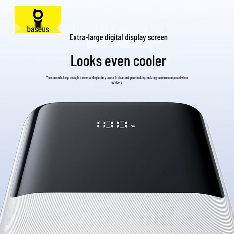 Baseus 20000mAh Fast Charging Power Bank with Built-in Cables
