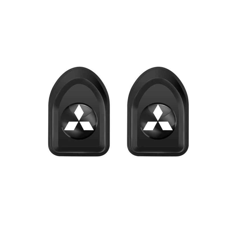 2Pcs Crystal Decoration Car Emblem Self Adhesive Mini Storage Hooks For Mitsubishi L200 Pajero Eclipse Cross Xpander Outlander