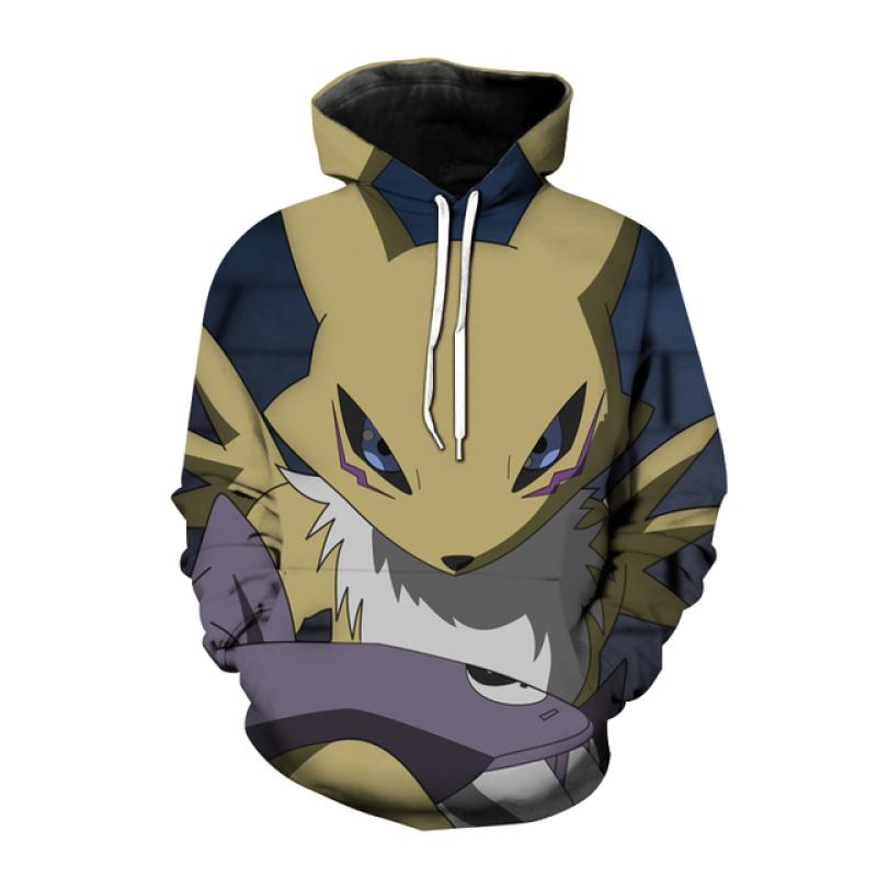 Осень-зима толстовки с капюшоном в стиле аниме Digimon Adventure 3D принт толстовка для мужчин и женщин модный пуловер с капюшоном цифровые монстры пальто унисекс