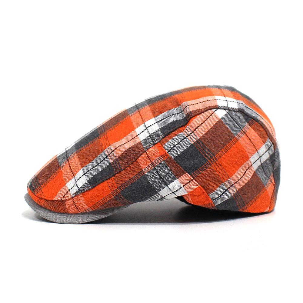 Новый клетчатый берет, тонкая женская шляпа в стиле ретро, мужская передняя шляпа, летняя кепка для отдыха в Англии