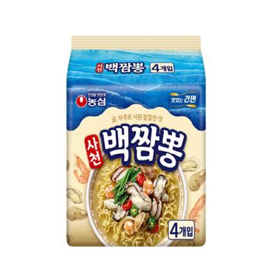 Острая лапша Nongshim White Jjamppong 94 г x 4 шт.