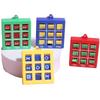 Tic Tac Toe Game Keychain with Key Ring Tic Tac Toe Keyholders Colourful Portable Birthday Party Gift for Kids