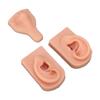 Silicone Piercing Practice Model Simulation Soft Flexible Nose Ears Model for Display Teaching Light Skin Color
