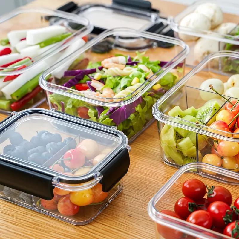 1 шт., ящик для хранения пищевых продуктов с крышкой, уплотнительная коробка для морозильной камеры, банка для пищевых продуктов с орехами и фруктами для кухонных принадлежностей для хранения