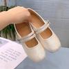 Soft-faced Gentle Flat-bottomed Single-shoe Female Summer Shallow-mouthed One-legged Little Mary Jane Shoes