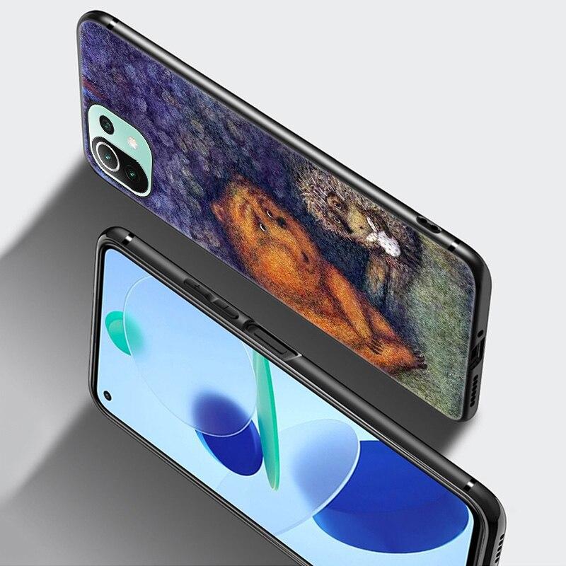 Чехол для телефона «Ежик в тумане» для Xiaomi Mi 11 Lite NE 11i 10T 11T Pro A2 A3 Lite POCO F3 M3 M4 C31 X3 Pro NFC GT, черный чехол