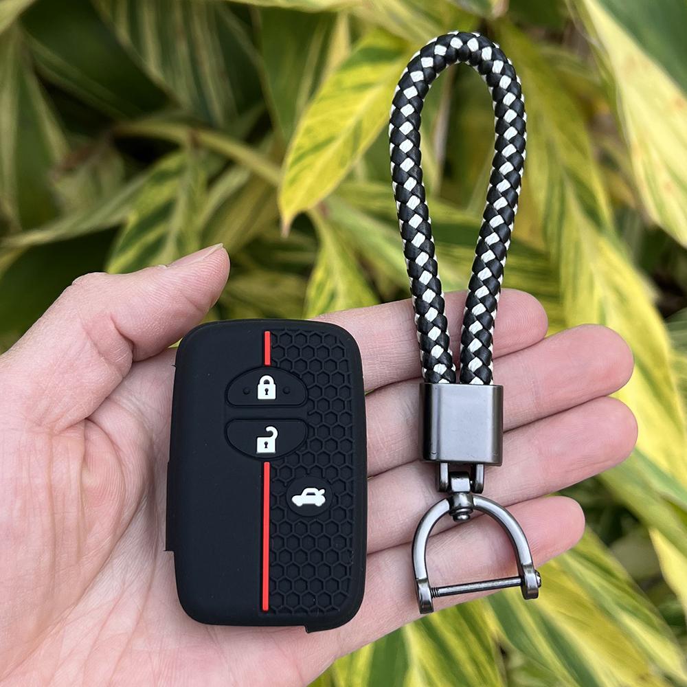 Силиконовый чехол-держатель для ключа-брелока автомобиля для Toyota Camry Prius Land Cruiser Prado 150 Crown для Subaru Foreste XV Remote