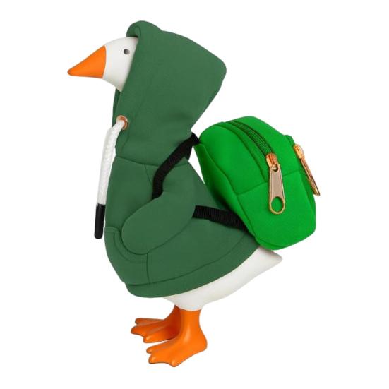 Mini Goose Hoodie With Backpack 7 Inch Desk Goose Outfit Mini Porch
