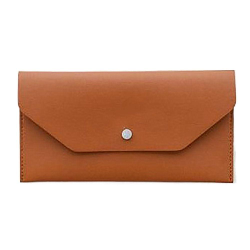 Ultra-thin Cash Envelope Wallet Wear-resistant PU Leather Money Binder Organizer Waterproof Money Pouch Holder Male Female