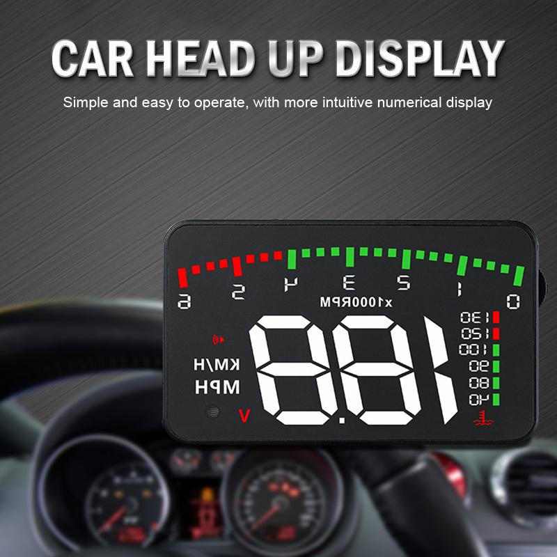 Скорость автомобиля Hud спидометр Head Up Display Температура воды Напряжение питания Проектор лобового стекла для грузовых автомобилей Obd2 Ii