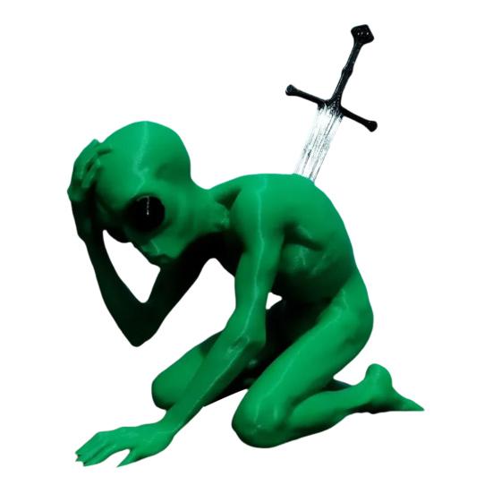 Yousheng 3D-печатная фигурка инопланетянина, игрушка, реалистичная шарнирная модель инопланетянина, антистрессовая фигурка-непоседа, динамичная поза, модель инопланетянина