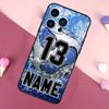 ПЕРСОНАЛИЗИРОВАННОЕ ИМЯ Хоккей БАСКЕТБОЛ Чехол для телефона Для iPhone 16 15 14 13 12 11 Pro X XR XS Max Plus Мягкая оболочка TPU