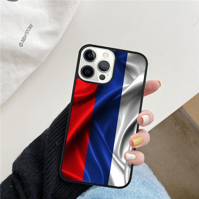 Russian Flag retro Phone Case Cover For iPhone 17 Air 15 16e 14 13 12 Pro Max 11 Pro Max Plus Coque Shell