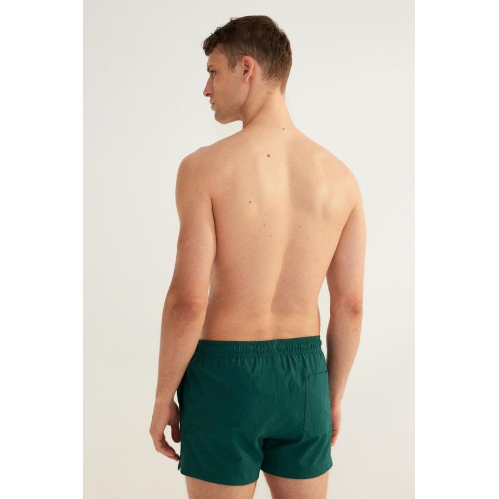 H M шорты для плавания из сирсакера Лесной зеленый