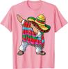 Попонка мексиканская даб Cinco de Mayo для мальчиков и девочек, унисекс, с коротким рукавом, сомбреро, футболка с дабом