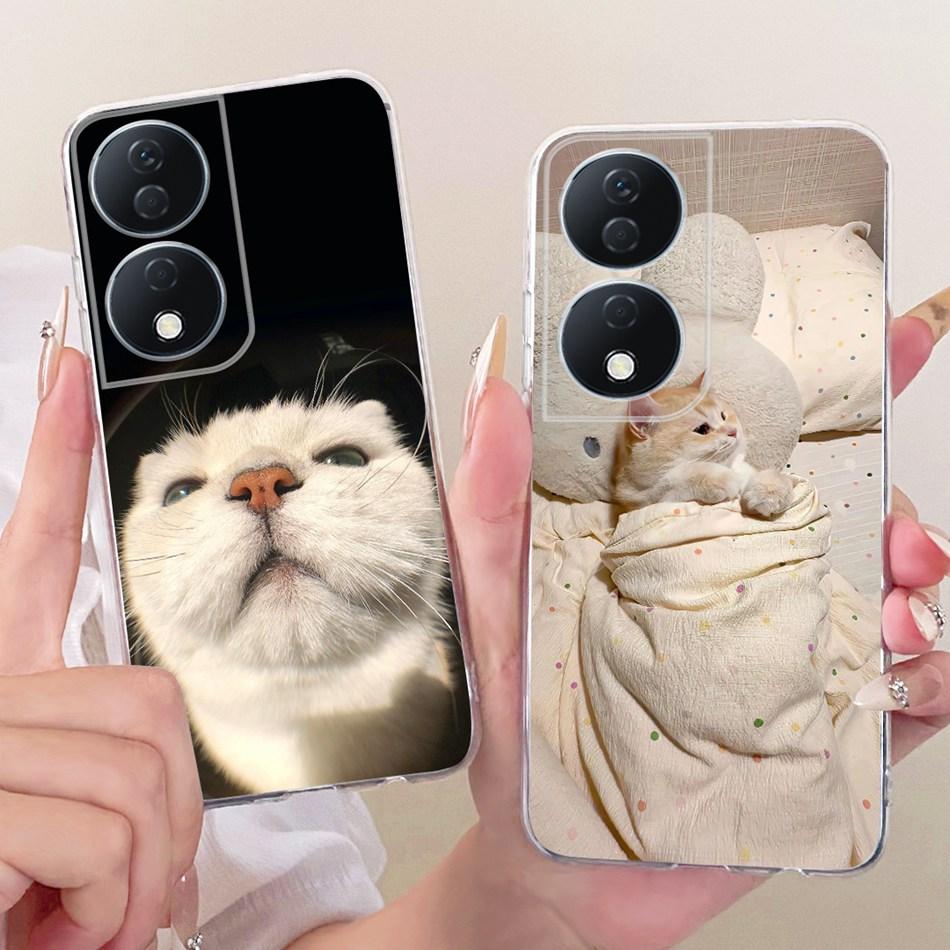 For Honor X7b CLK-LX2 2025 Cute Flower Butterfly Cat Painted Case For HonorX7b X 7B 4G 5G Soft Silicone TPU Phone Cases