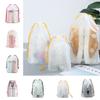 1PC Travel Drawstring Transparent Shoe Clothes Organzier Portable Travel Storage Bags Waterproof