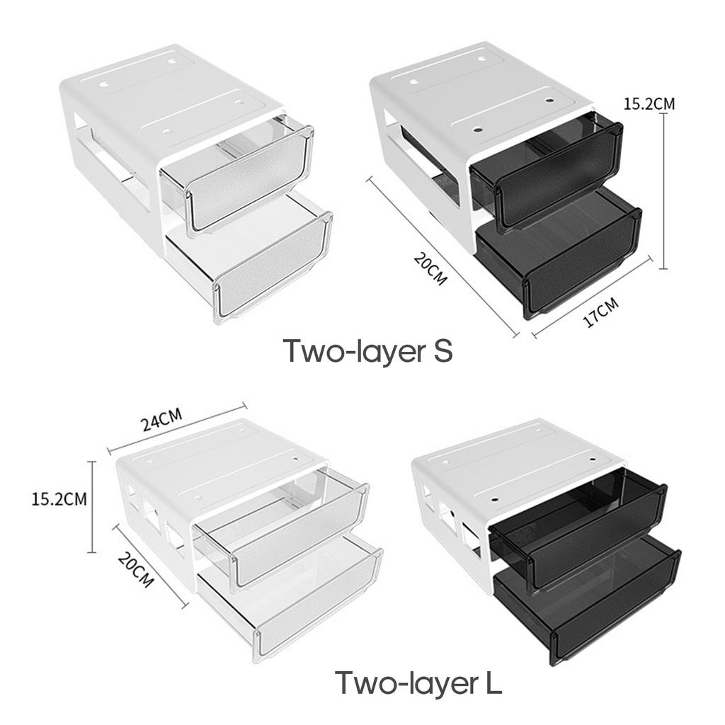 Under Desk Invisible Drawer Stationery Organizer Dormitory Desk Space-saving Storage