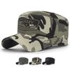 Spring Autumn Cotton Military Caps Men Outdoor Flat Top Hat Camouflage Embroidered Hat Trucker Snapback Baseball Cap Army Visors