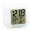 Светодиодный цифровой будильник Мини-кубик для стола с разноцветной подсветкой Многофункциональные будильники с календарем и отображением температуры