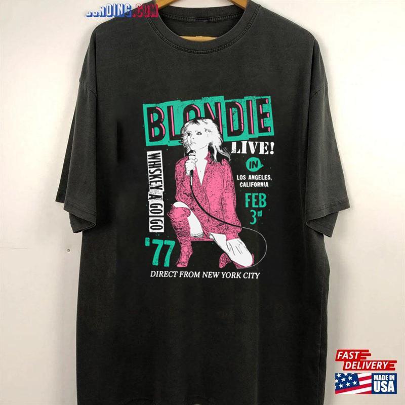 Vtg Blondie Band The Most Modern Band Black S to 5XL Shirt EM059