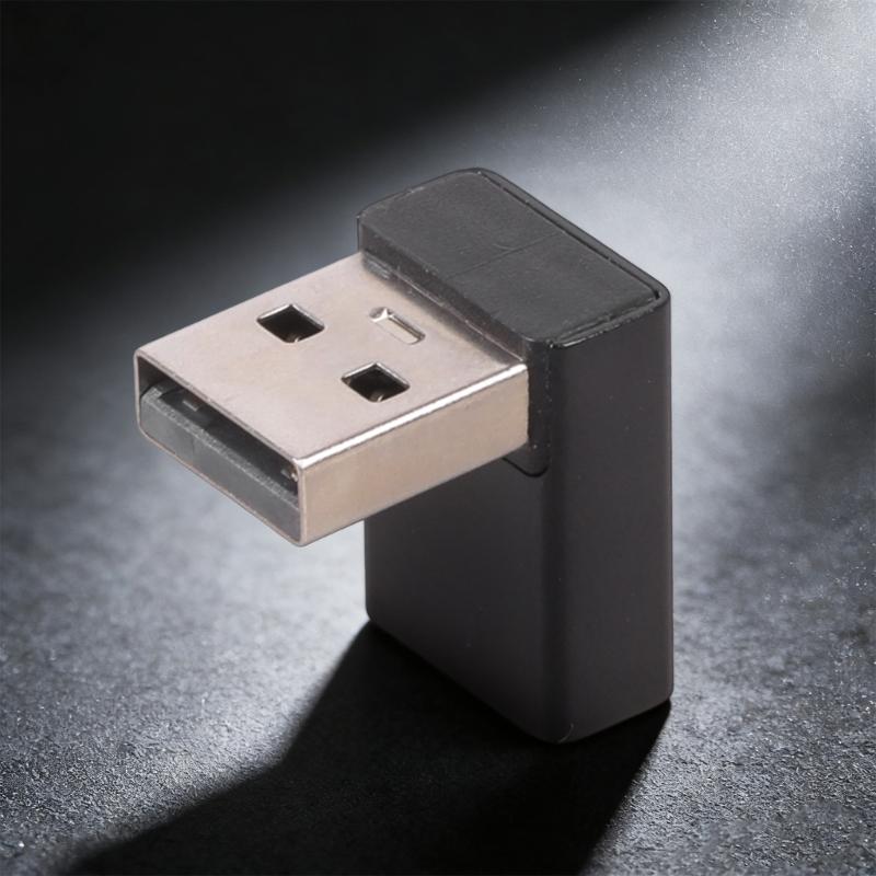 Удлинительный адаптер USB 3.0 "Папа-Мама", 90 градусов, Прямой угол, USB-разъем, Удлинитель для синхронизации данных для ноутбука, ПК, USB-вентилятора