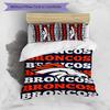 3pcs Denver Broncos LOGO pattern bedding set duvet cover set includes duvet cover &pillowcases, perfect all season bedroom decoration & gift