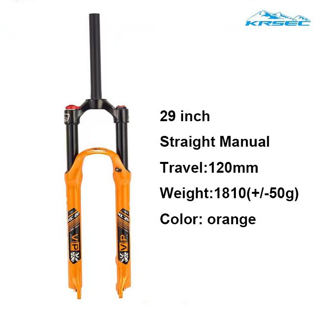 MTB Oil Air Bicycle Suspension Bicycle Suspension Disc Brake 26/27.5/29er32 HL RL100mm Alloy Mountain Bike Fork For Bicycle Part