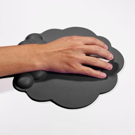 Эргономичная клавиатура, подставка для запястий, коврик для мыши в форме облака, нескользящий силиконовый настольный коврик для мыши, офисный ковер для мыши, браслет, мягкая поддержка