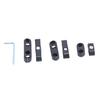 6Pcs/Set Wire Separator Professional Robust Black Spark Plug Cable Divider 7mm